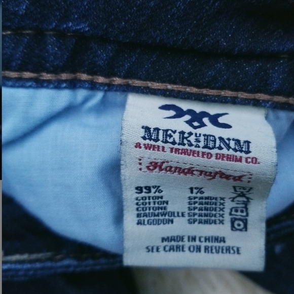 Mek DNM Moscow slim boot dark wash jeans 28 - Picture 7 of 8